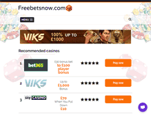 Tablet Screenshot of freebetsnow.com